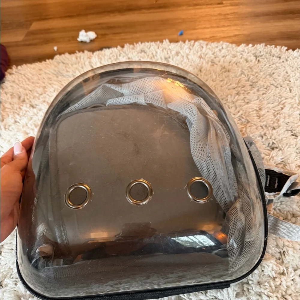 Transparent Pet Backpack with Ventilation